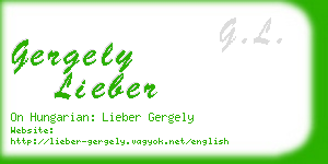 gergely lieber business card